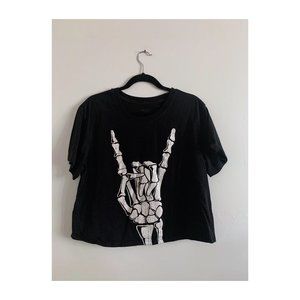 Rock on Skeleton Crop Top